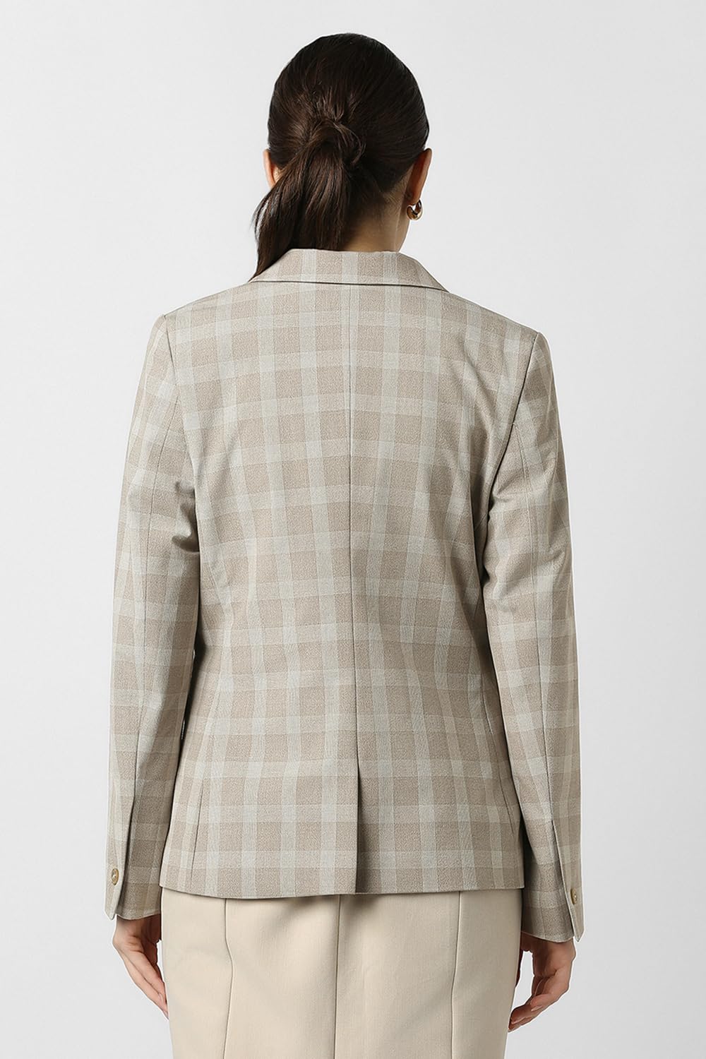 Van Heusen Women's Blazer (VWBZFRGFX92911_Beige