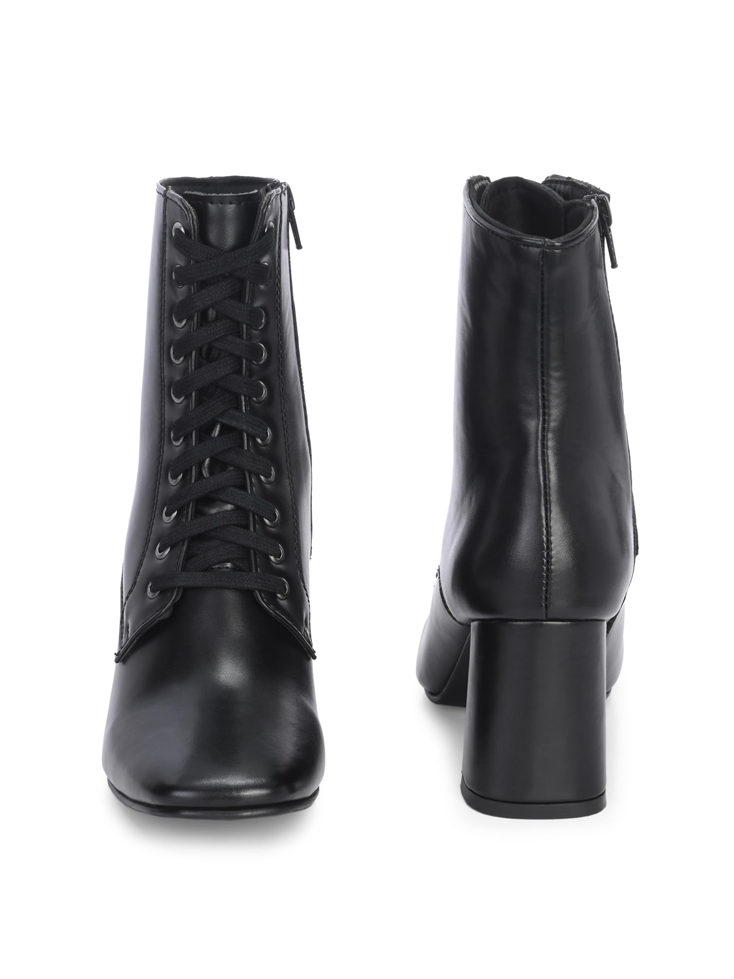 Delize Black women High Heel derby Boots 66732-39