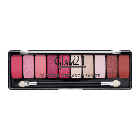 Glam21 Shades of Trend Eyeshadow Palette | 10 Highly Pigmented Shades |Smudge Free & Long-Lasting | 13.5gm - Shade -04
