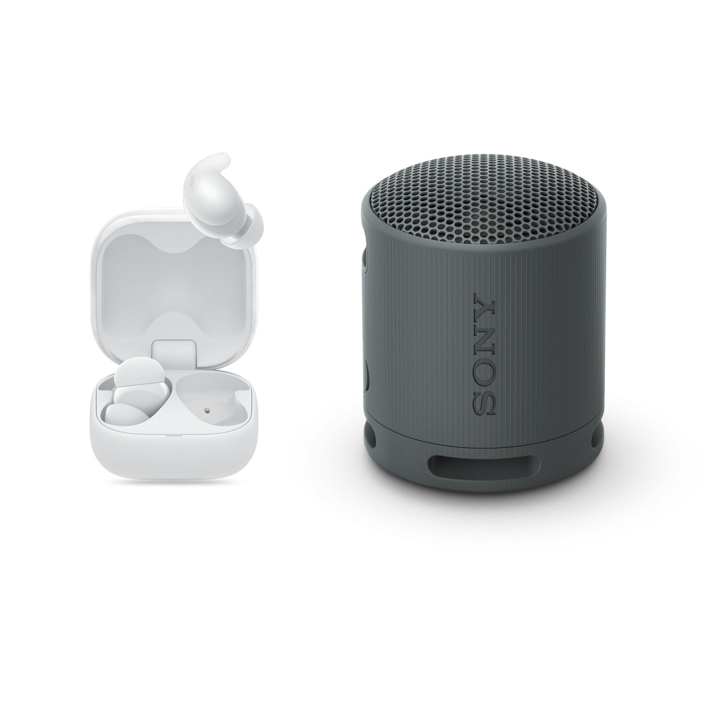 Sony [New Launch] LinkBuds Fit WF-LS910N | Get SRS-XB100 BT Speaker | Active Noise Cancelling Wireless Bluetooth Earbuds, Comfortable Fit with New Supporters -White