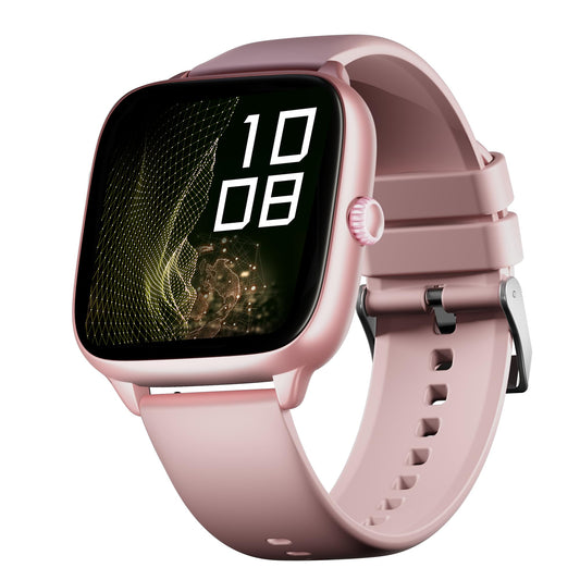 Boat Storm Verge, 1.72" (4.4 cm) Unisex Design, AuraVue Display with 20% Higher Brightness, Premium Metal Body, 80+ Sports Mode, Bluetooth Calling, Smart Watch for Men & Women (Cherry Blossom)