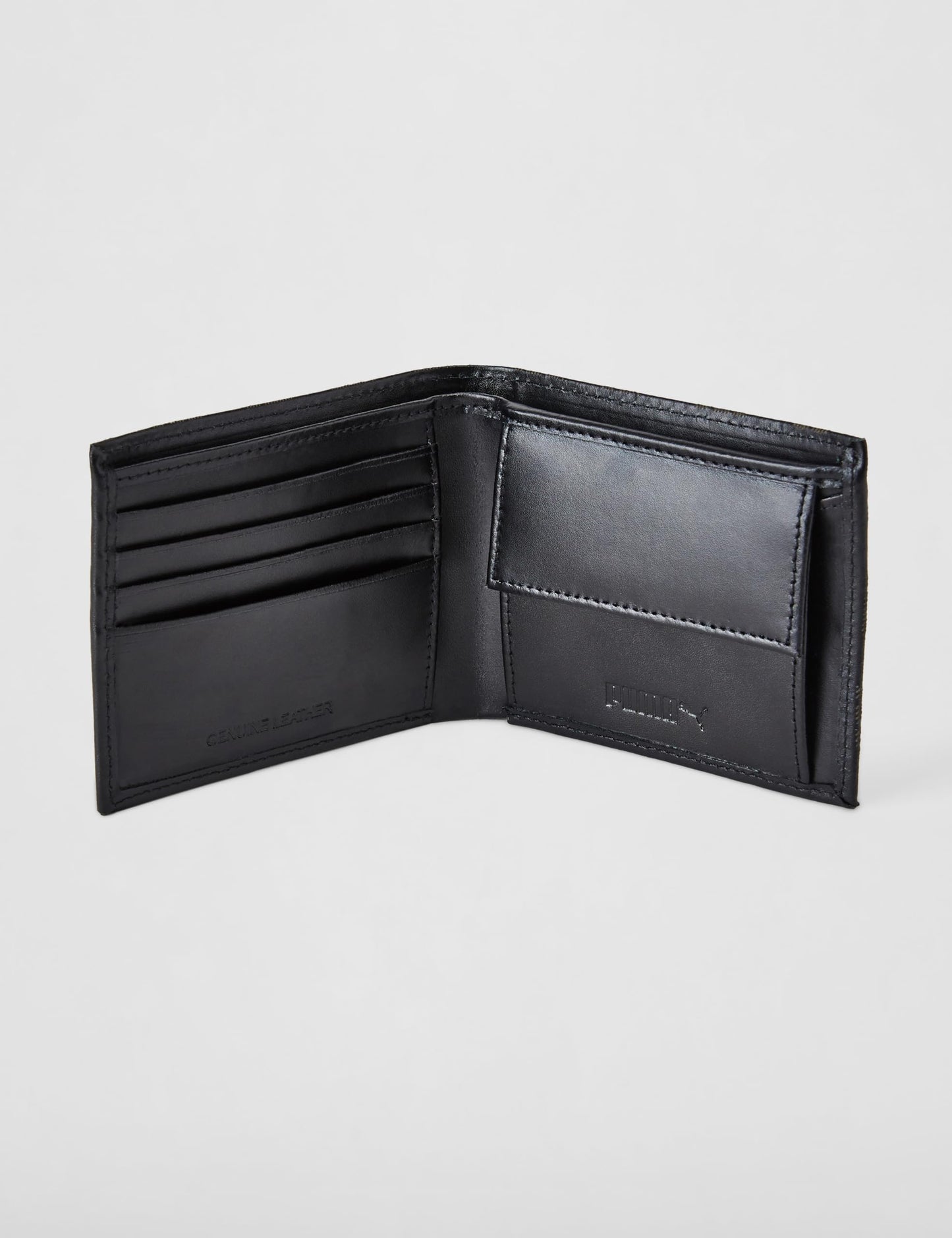 Puma Unisex-Adult Polyester Bi-Fold Wallet V1, Black (5471802)