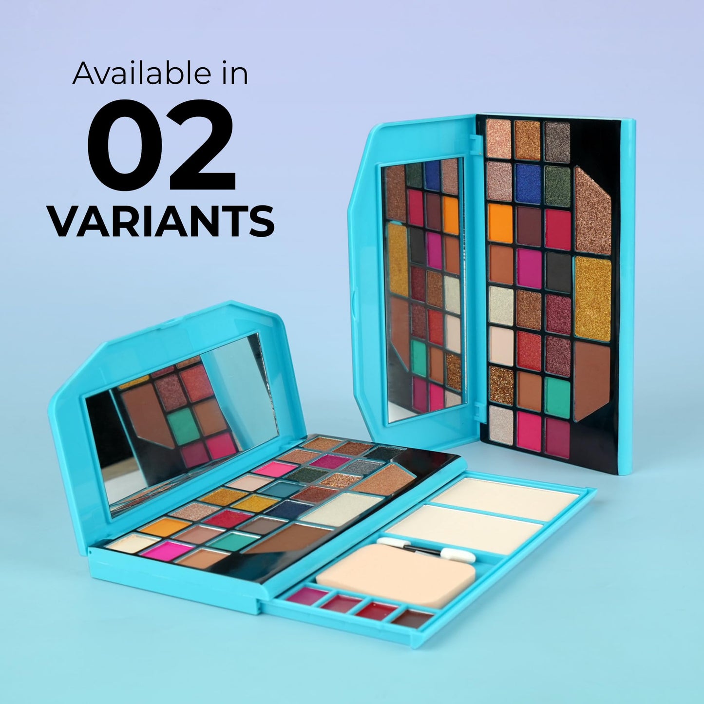 Beauty Berry Stella Makeup & Eyeshadow Kit | Highly Pigmented and Blendable 27 Multicolour Matte and Shimmer Eyehadow Palette with 3 Highlighter, 2 Compact Powder (Multicolor - 01)