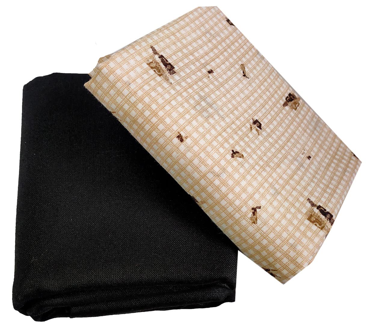 Raymond Fabrics Men's Poly Cotton Print Shirt and Trouser Unstitched Fabric Set - Gift Pack (Multicolour_Free Size) 067