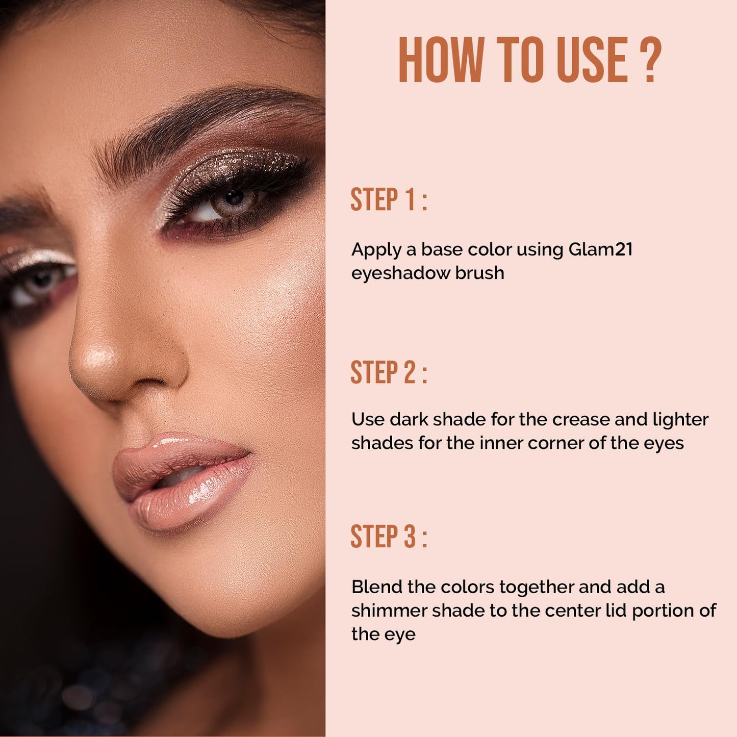 Glam21 Shades of Trend Eyeshadow Palette | 10 Highly Pigmented Shades |Smudge Free & Long-Lasting| Shimmery Finish| 4gm - Shade -03