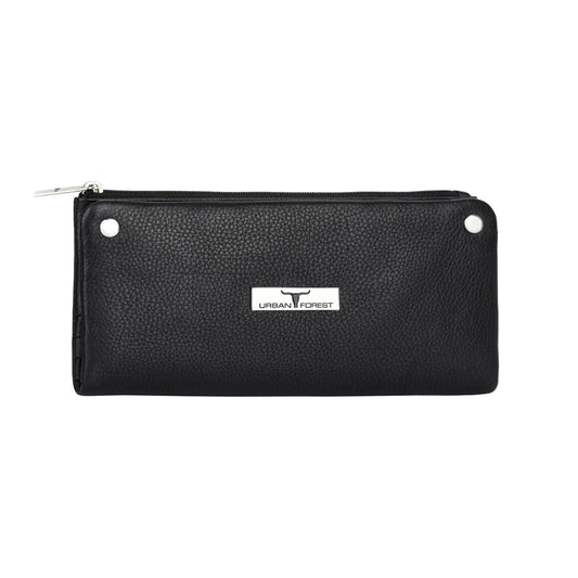 URBAN FOREST Fiona Black Leather Wallet for Women