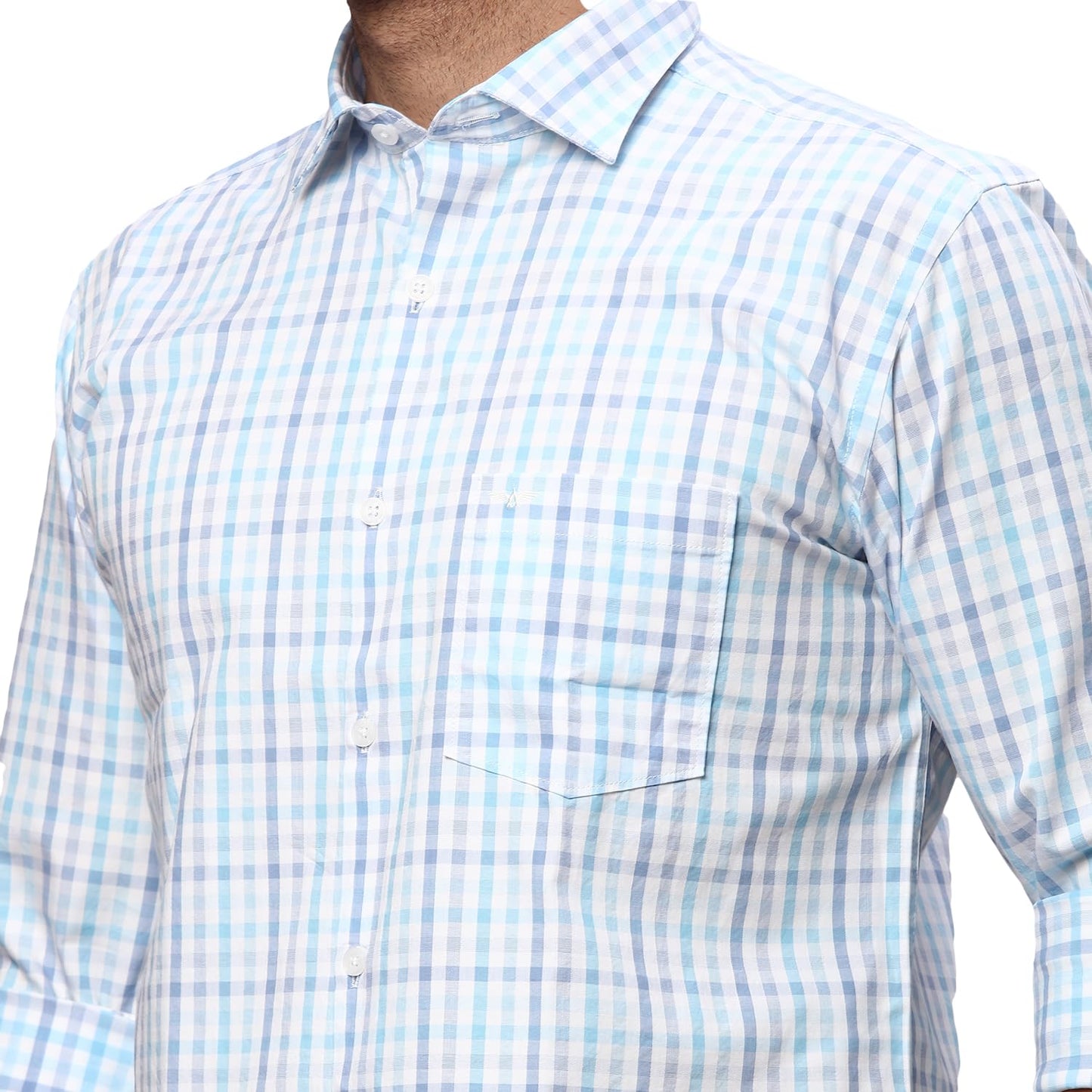 Park Avenue Men's Slim Fit Shirt (Blue)