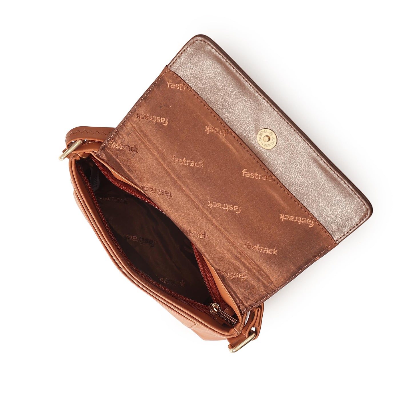 Fastrack Color-Blocked Sling Bag for Women, Girls and Ladies | with Adjustable Strap, Zip Pocket & Magnetic Closure | Ladies Purse Handbag | Slings for Casual Carry