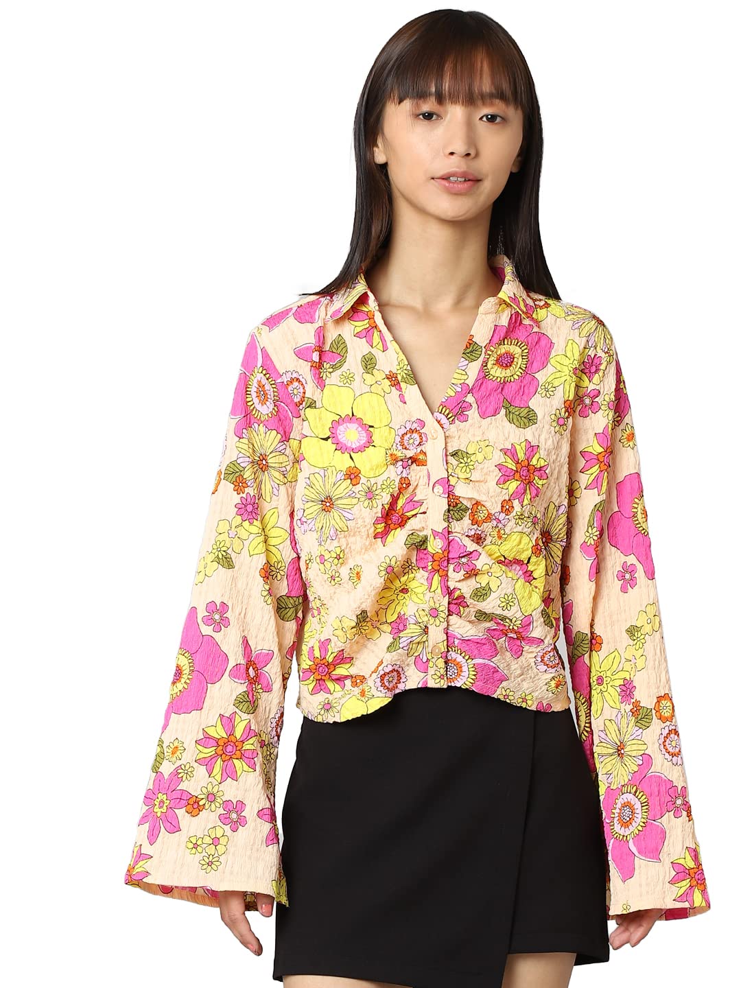 ONLY Regular Fit Shirt (124159801_Apricot Ice_36)