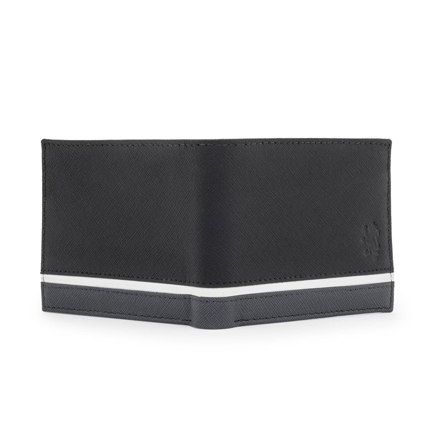 Red Tape Black Men's Leather Wallet | RFID Blocking Bifold Purse for Men with Card Holder & Cash Compartments | Slim & Stylish Wallet for Daily Use, Travel & Gifting