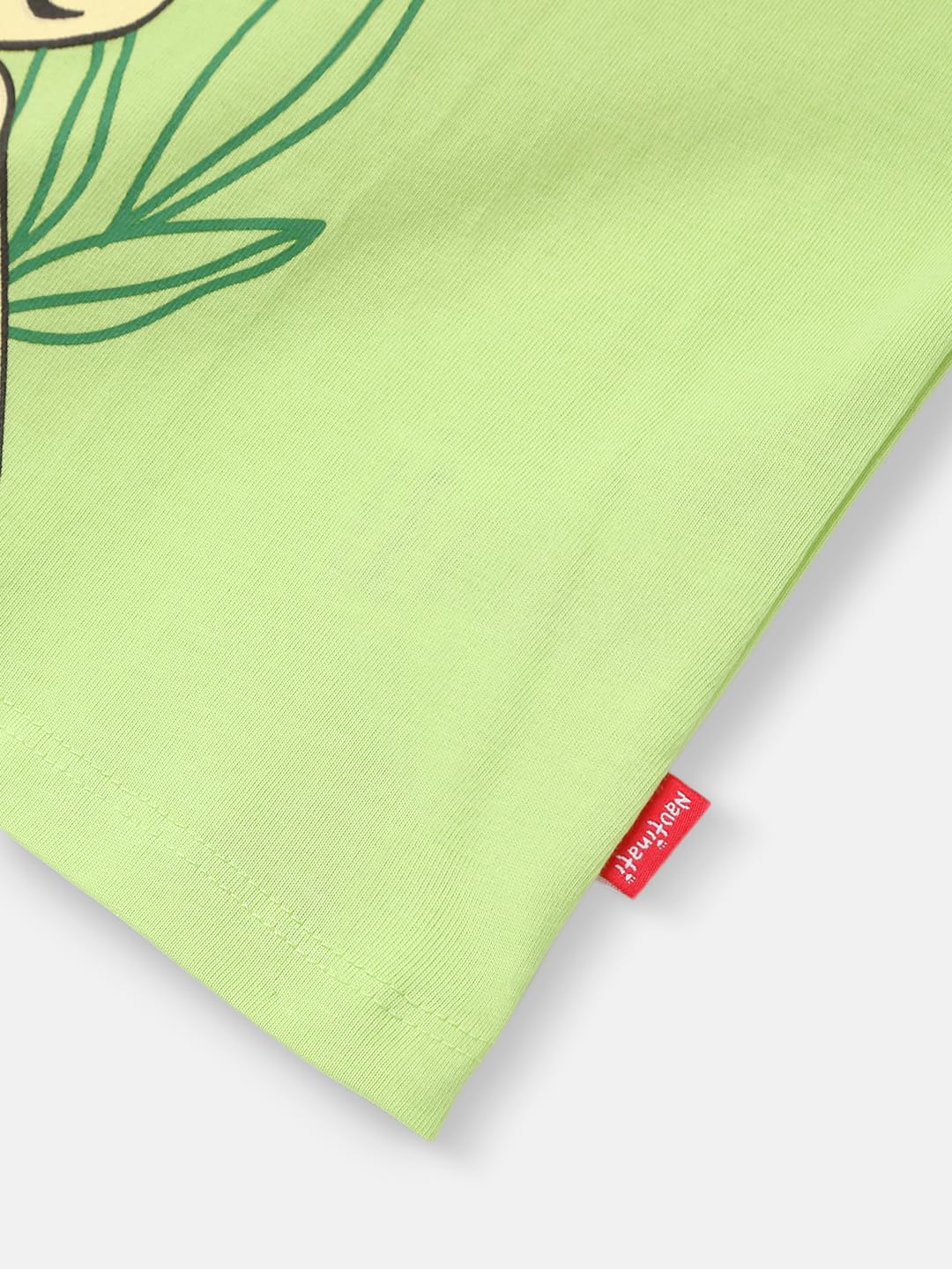 nauti nati Girl's Placement Print Regular Fit T-Shirt