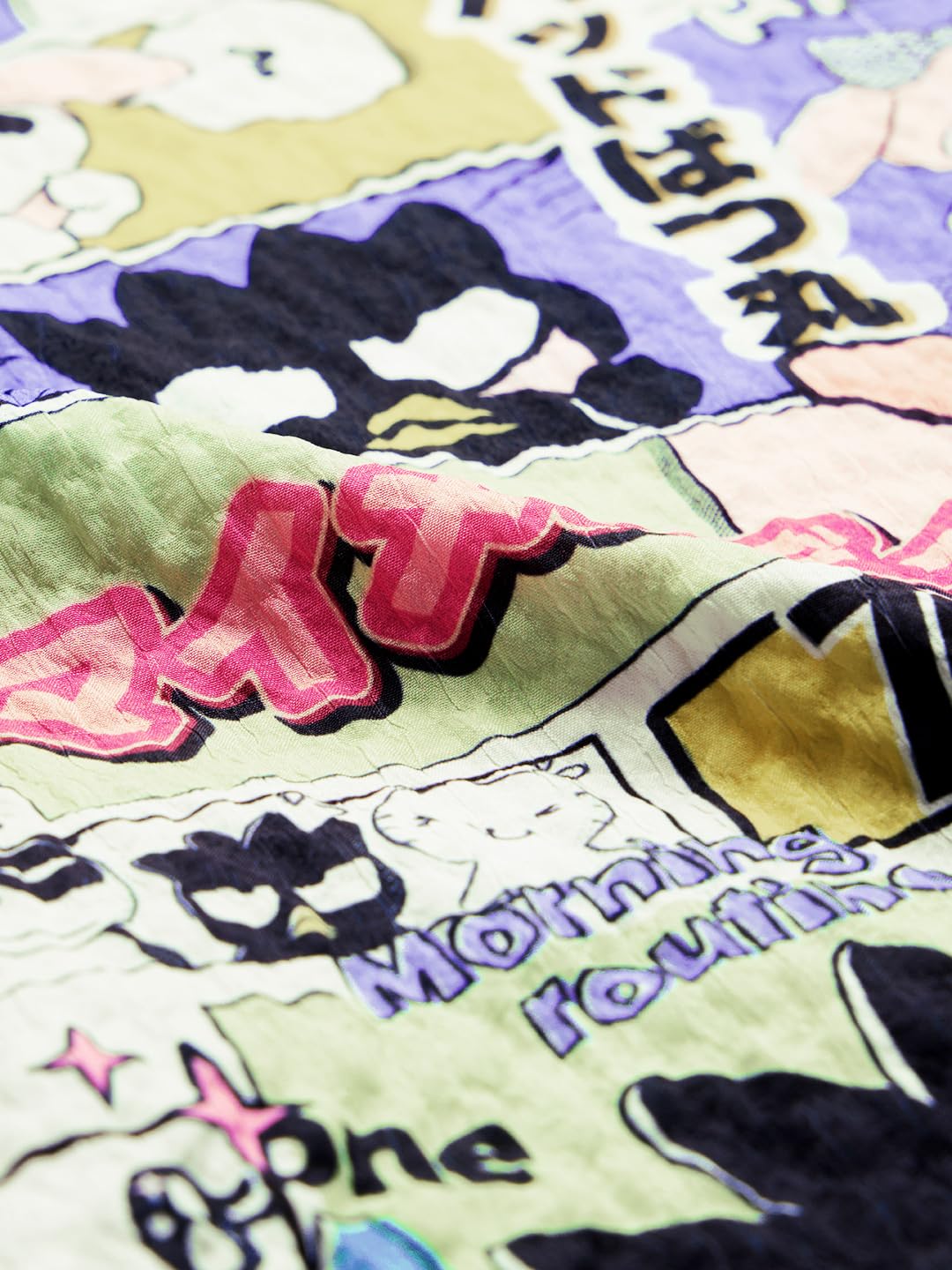 The Souled Store Official Hello Kitty: Kitty Power Women and Girls Long Sleeves Collared Neck Button Front Multicolor All Over Printed Polyester Boyfriend Shirts