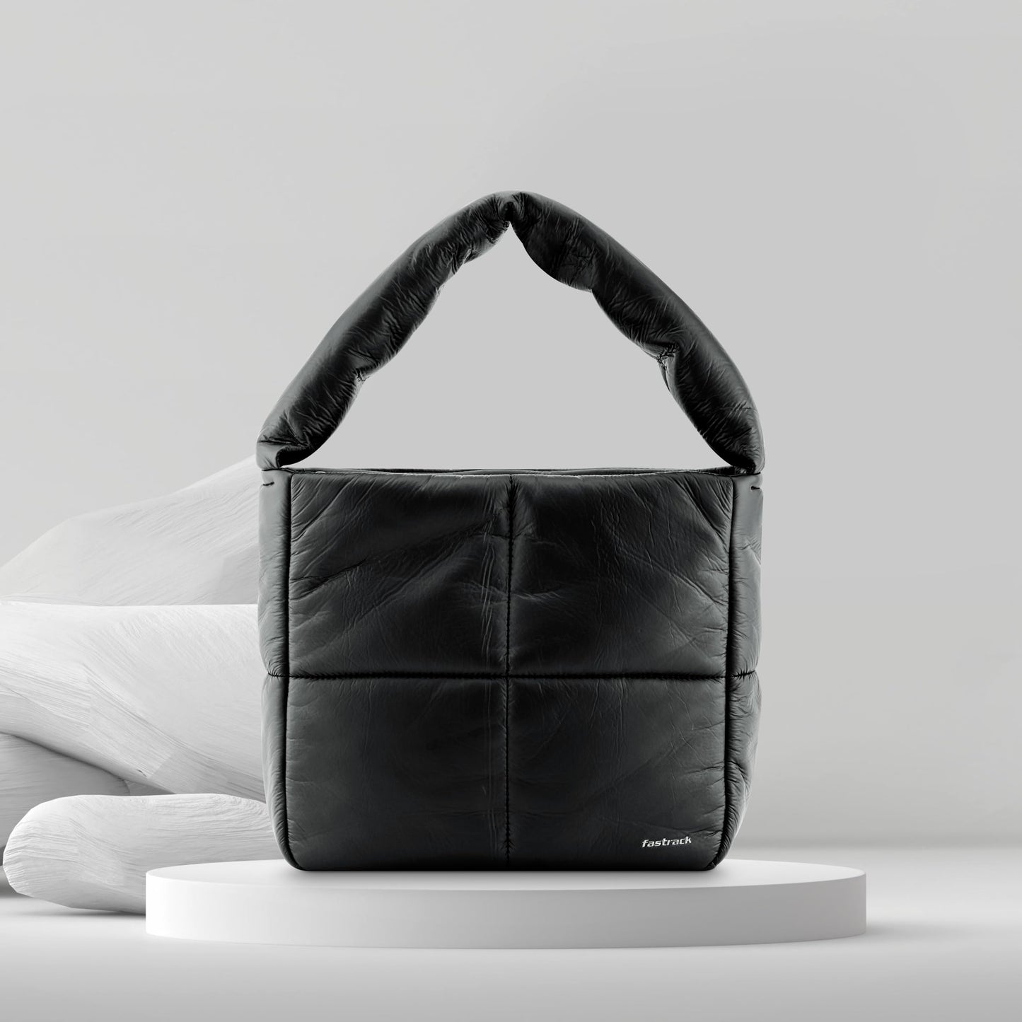 Fastrack Casual Shoulder Bag for Girls | Faux-Leather Women's Handbags | Laptop Compatible upto 13"| Ladies Purse Handbag | Shoulder Bag for Casual Carry