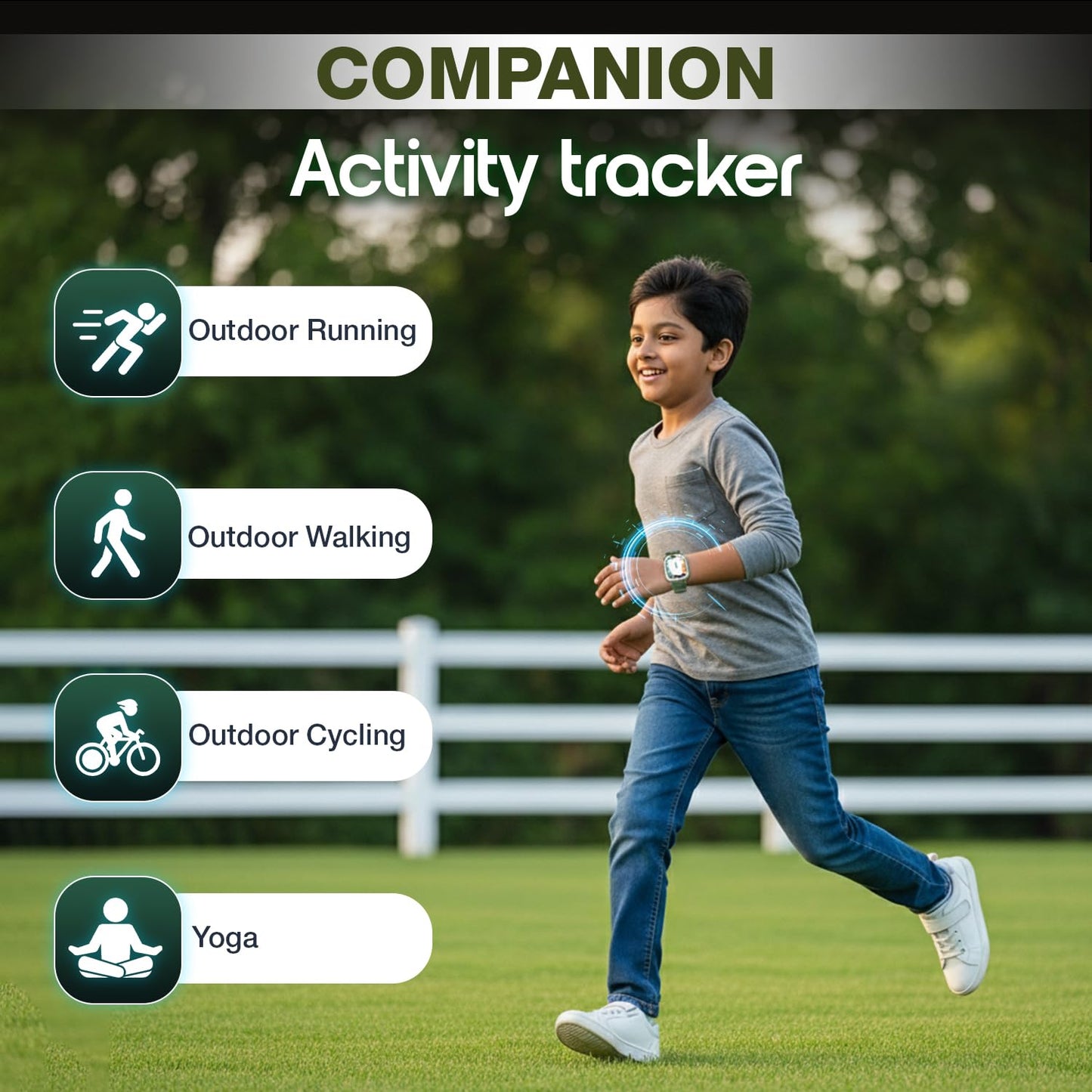 Sekyo 'Neo AI' Kids Smart Watch with AI Learning Coach | Whatsapp, Video Call, GPS Tracker, Activity Tracker, Habit Coach |App Store, Edu-Games, Step Counter, Camera, SOS, 4G/5G Sim Card |Parental App