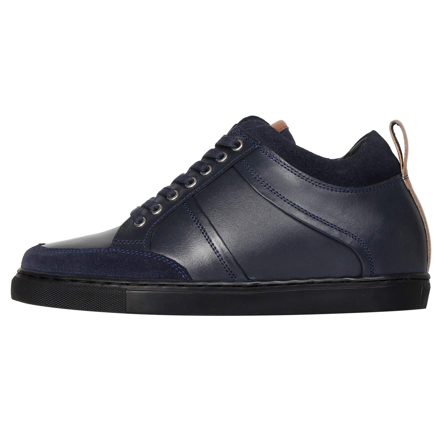 Celby lace up Navy Blue Sneakers for Men with Hidden HeelStylish, Comfortable, and Durable Footwear for Everyday Wear