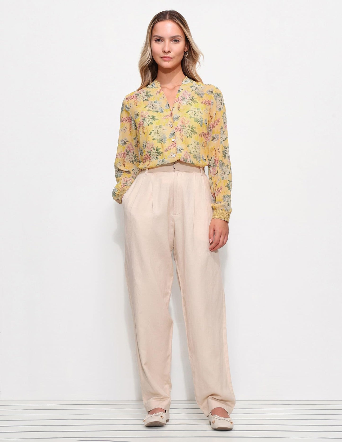 Floral Printed Regular Fit Top