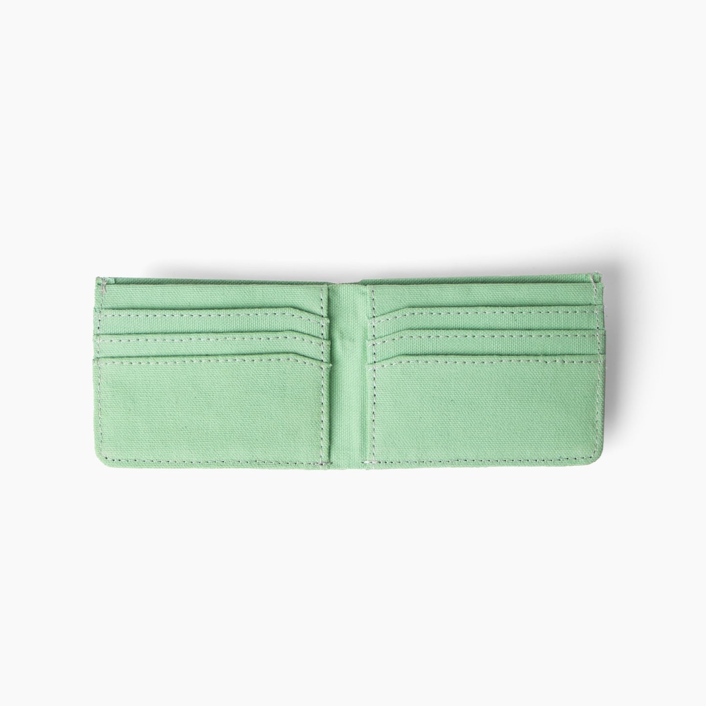 Bellblock Canvas Minimal Wallet for Men | Slim Handcrafted Mens Wallet | with Sim, Mobile Pin & Hidden Extra Card Slots | Cotton Canvas | Tea Green (Pack of 1)
