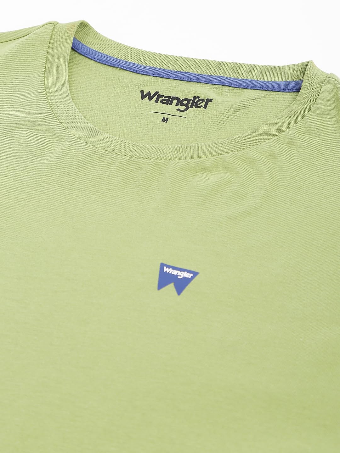 Wrangler Men's Solid Regular Fit Shirt (WMTS007146_Green