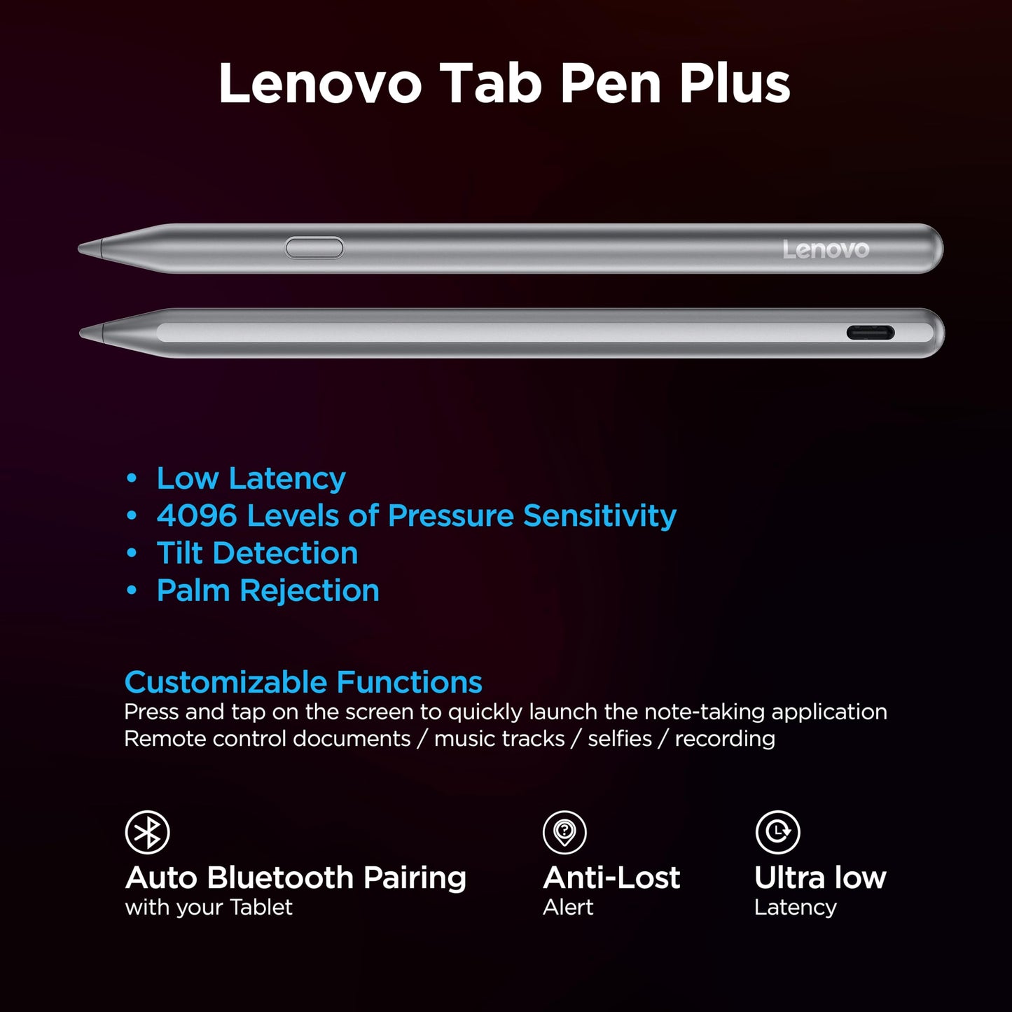 Lenovo Idea Tab Pro Gen 2 with Pen Plus | 13" Display, 3.5K Resolution, 144Hz Refresh | 8GB, 256GB | Snapdragon 8s Gen 4 | 10200mAh | 4 JBL Speakers| USB 3.0 with DP-Out | Wi-Fi 7 | Luna Grey