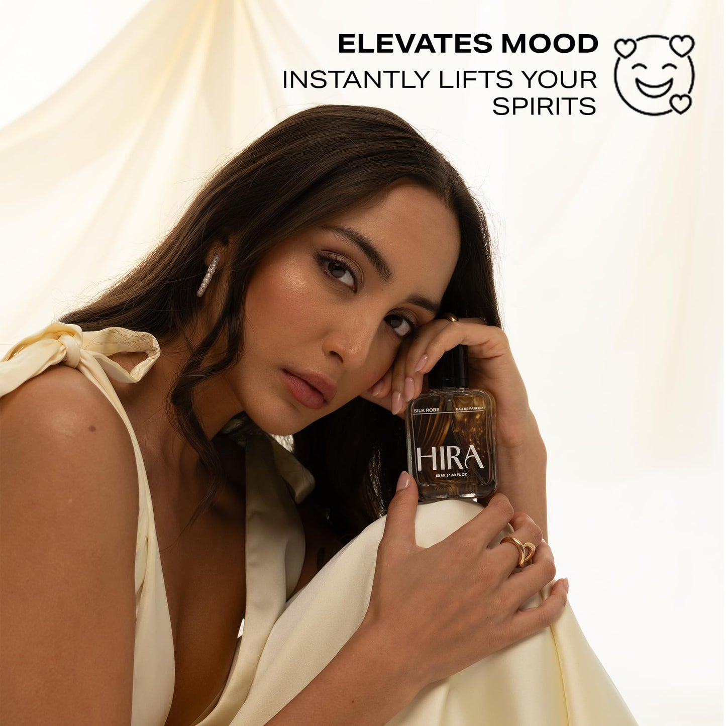 HIRA Silk Robe Concentrate for Women | Pocket-Friendly | Long-Lasting Fragrance | Travel-Friendly | Cognac & Vanilla Notes | 5ml Eau de Parfum | Minimal Sprays, Maximum Impact