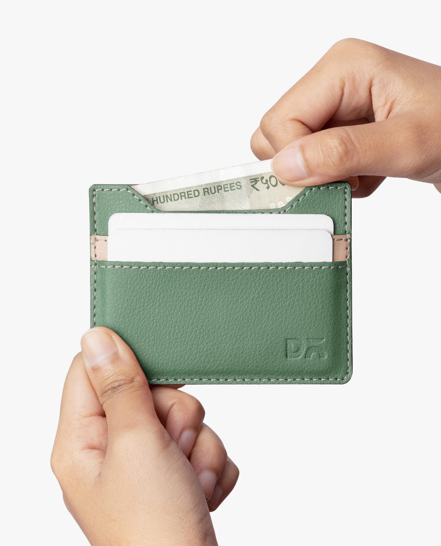 DailyObjects Slim Skinny Fit Card Wallet for Men and Women | Durable Vegan PU Leather | Credit/Debit Card Holder | 3 Slots for Cash, Card & IDs | Stylish Pocket Purse | Money Organiser
