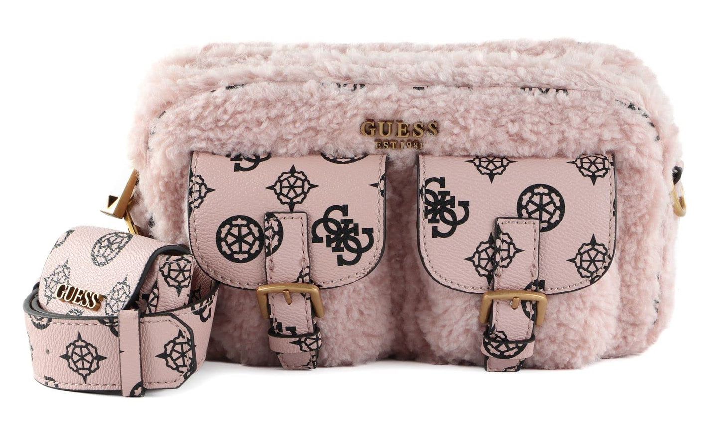 GUESS No Limit Crossbody Sling, Pink Multi