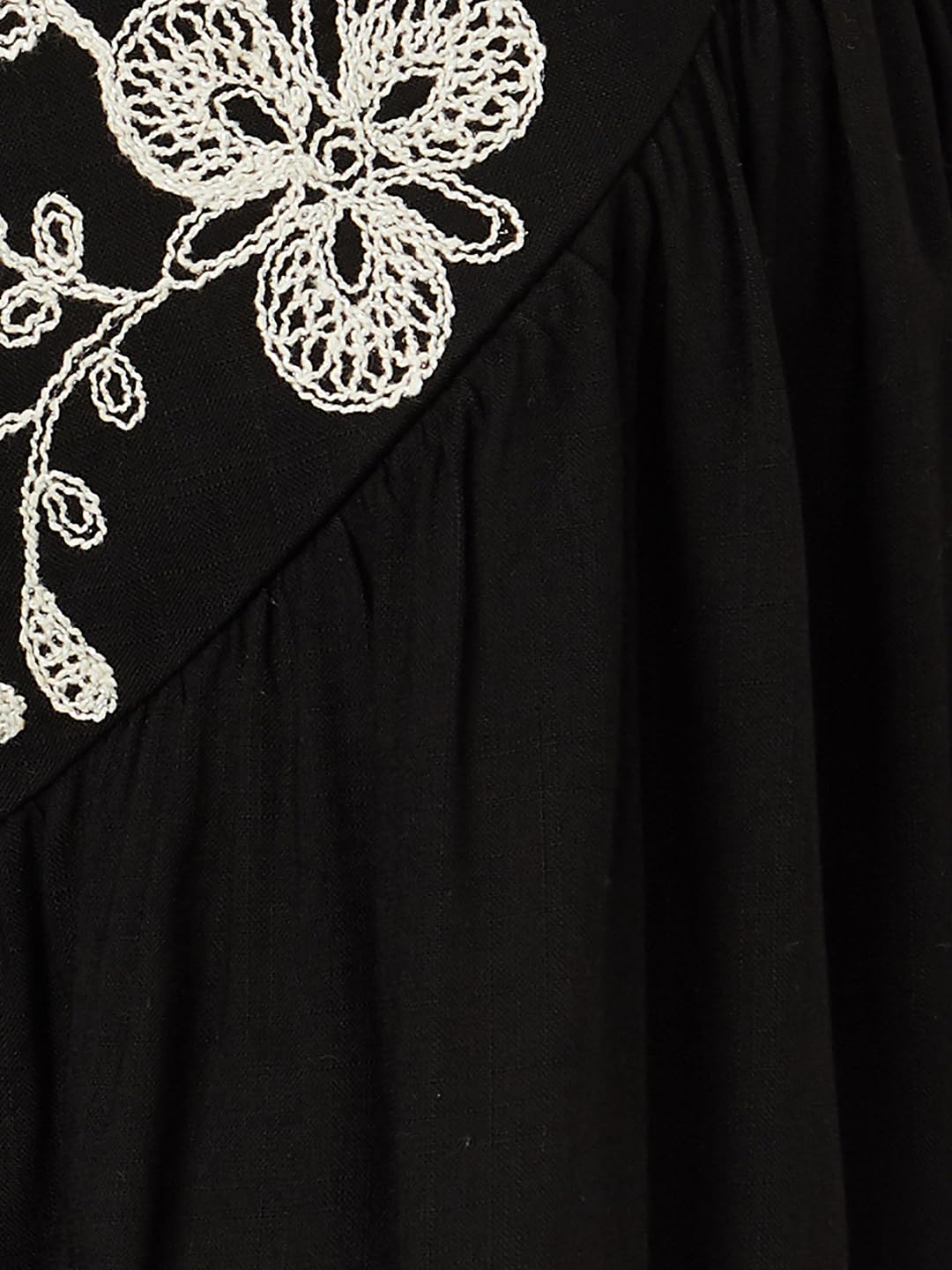 Max Women's Regular Fit Tunic (EMBSK42010BLACK_Black