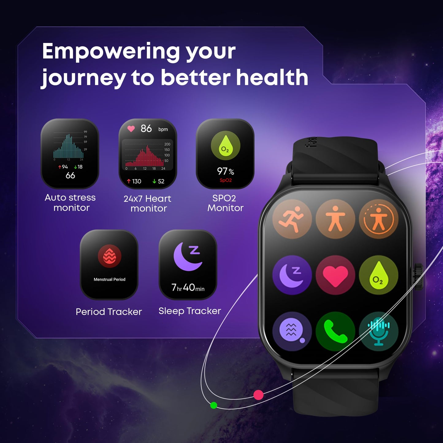 Fastrack Limitless FS2 Pro 1.96" AMOLED Smart Watch with BT Calling, AI Voice Assistant, 100+ Sports Modes, 5-Day Battery, Fast Charge, Health Tracking, – Smartwatch for Men & Women (Teal)