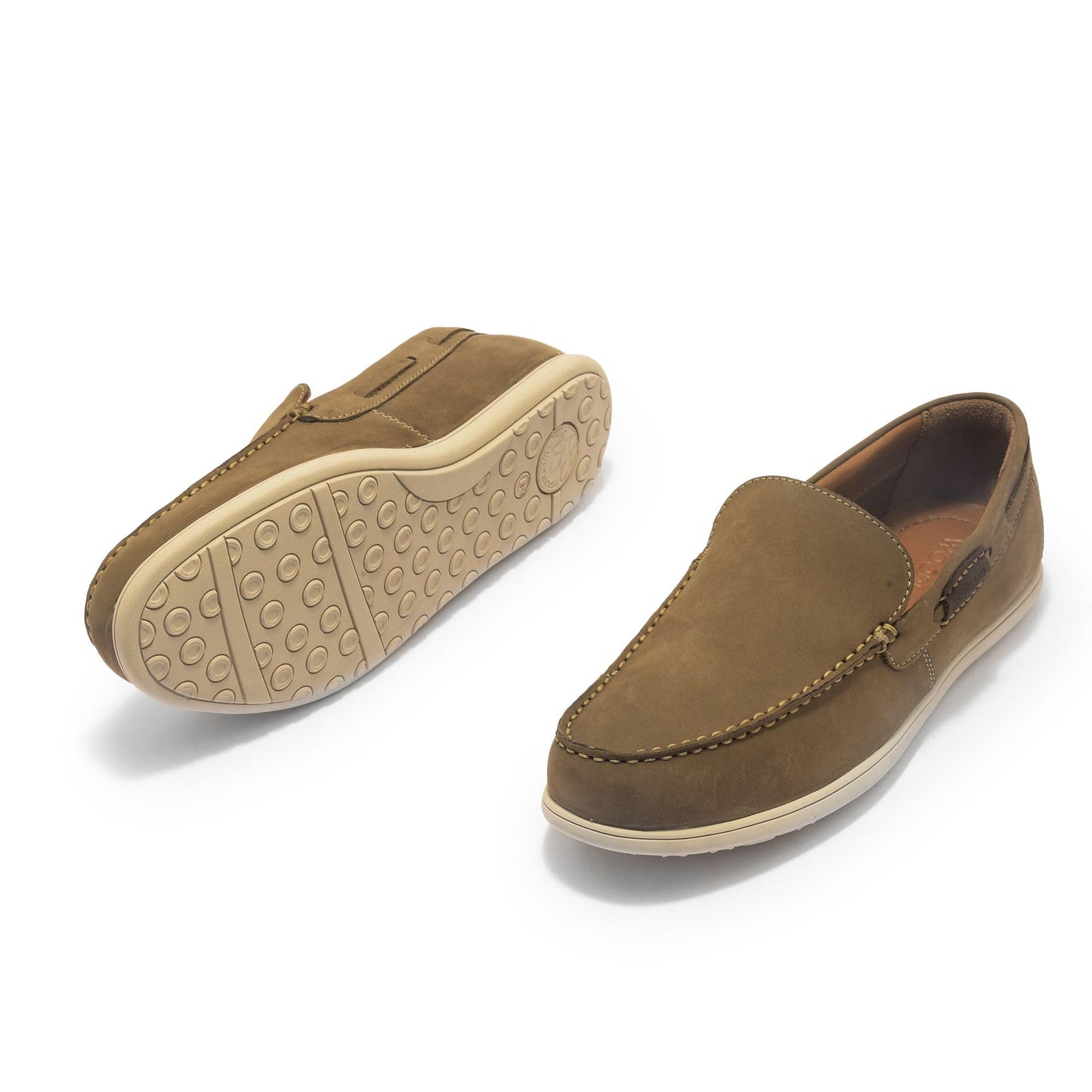 Woodland Men's Dubai Khaki Leather Sneaker (OGCC 3480119)