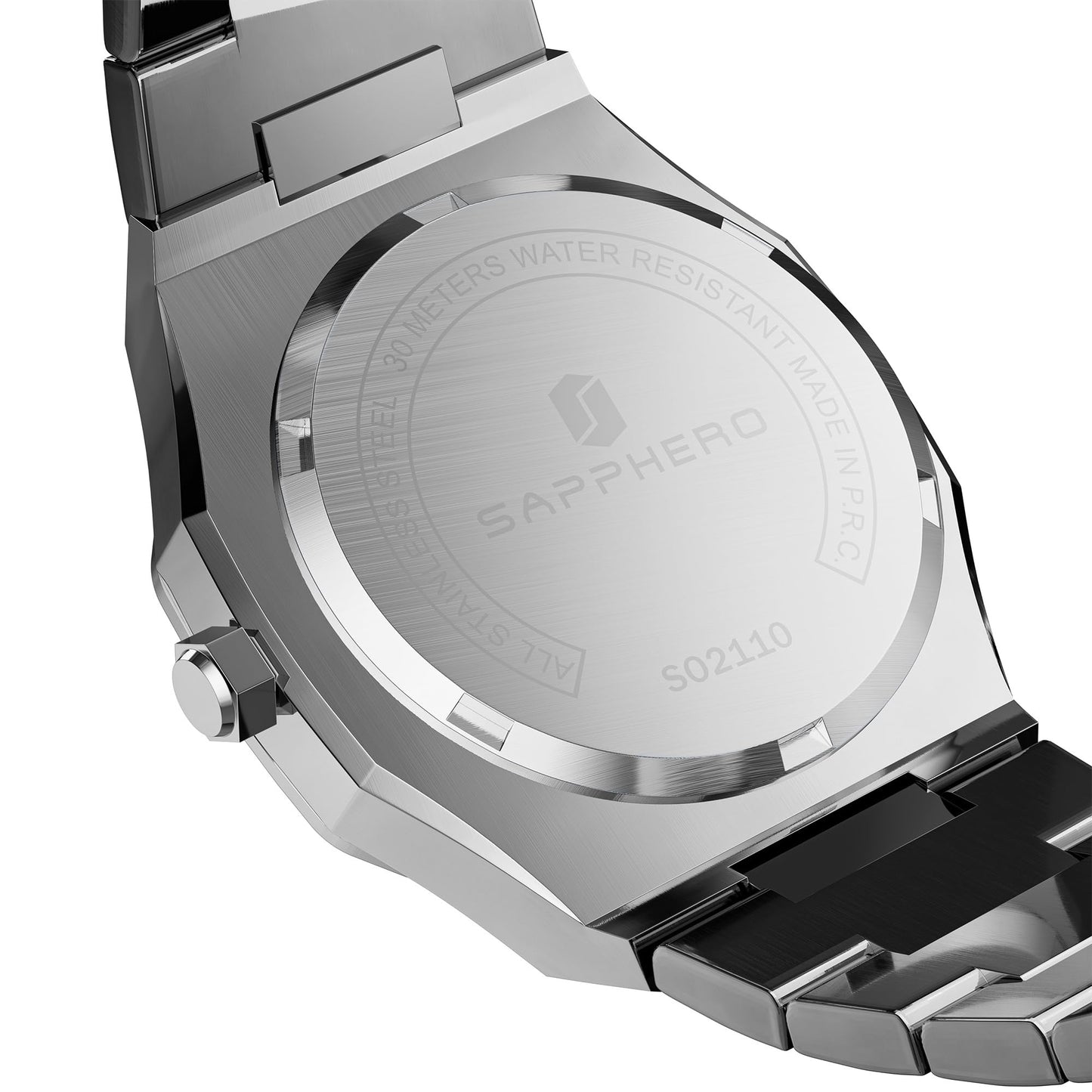 Sapphero Mens Watches Quartz Movement Chronograph Leather Strap Fashion Business Sport Design 30M Waterproof Scratch Resistant Elegant Gifts for Men