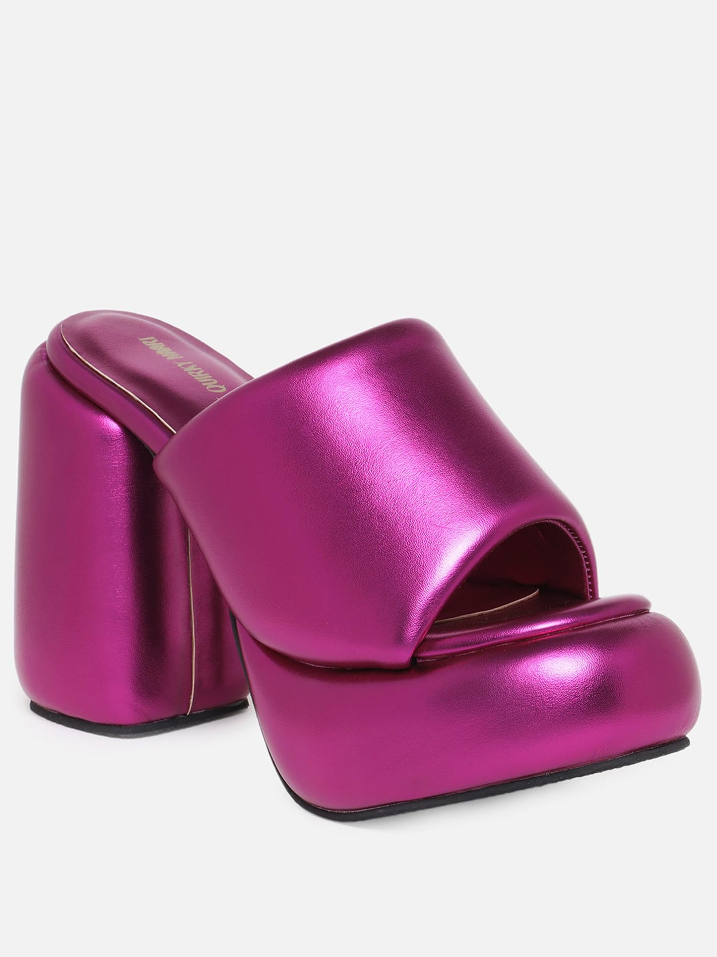 THE QUIRKY NAARI Metallic Chunks - Fuchsia in Trendy Bright Color | Metallic