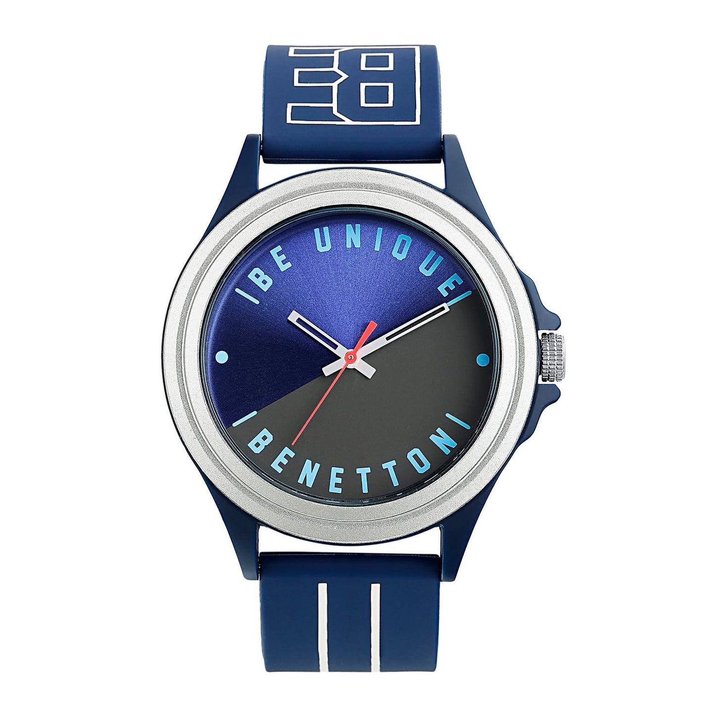 United Colors of Benetton Men Blue & Black Round Dial Analog Watch - UWUCG0312
