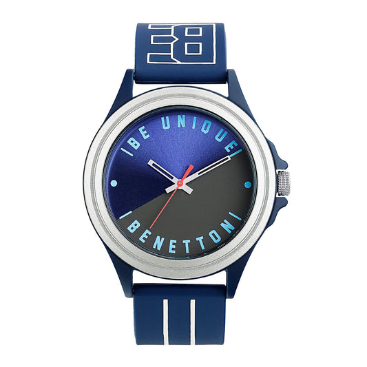 United Colors of Benetton Men Blue & Black Round Dial Analog Watch - UWUCG0312