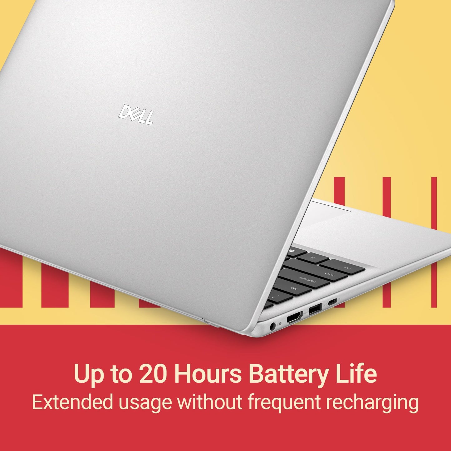Dell 14, Intel 14th Generation Core 5, 16 GB:DDR4 RAM, 512GB, 2K 14"/35.56 300 Nits Non-Touch Display, Backlit Keyboard + FPR, Win 11, Office H&S 2024, Platinum Silver, 1.54Kg Thin & Light Laptop