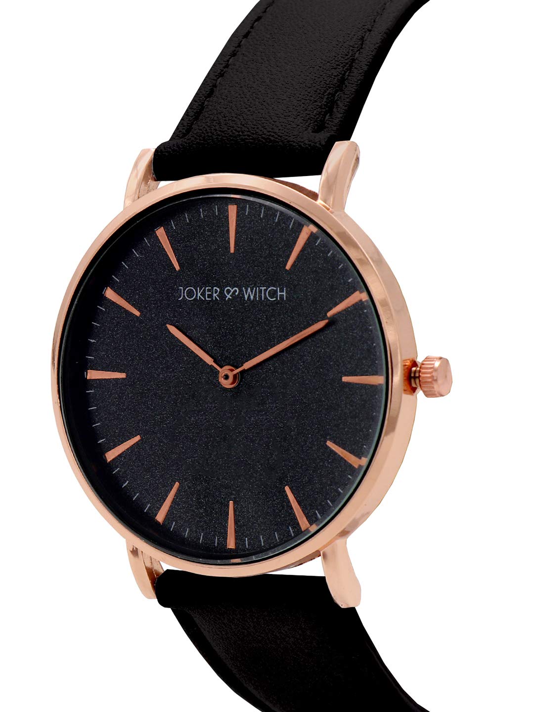 Joker & Witch Synthetic Miracle Black Dial Analogue Watch Bracelet Set For Women, Black Band