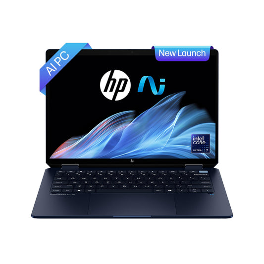 HP OmniBook Ultra Flip (Previously Spectre) Intel Core Ultra 7 258V 47 TOPS (32GB LPDDR5X, 1TB SSD) OLED, 500 nits,14''/35.6cm, Touch 2-in-1, Win11, Office21, Blue, 1.34kg, fh0046TU Next Gen AI Laptop