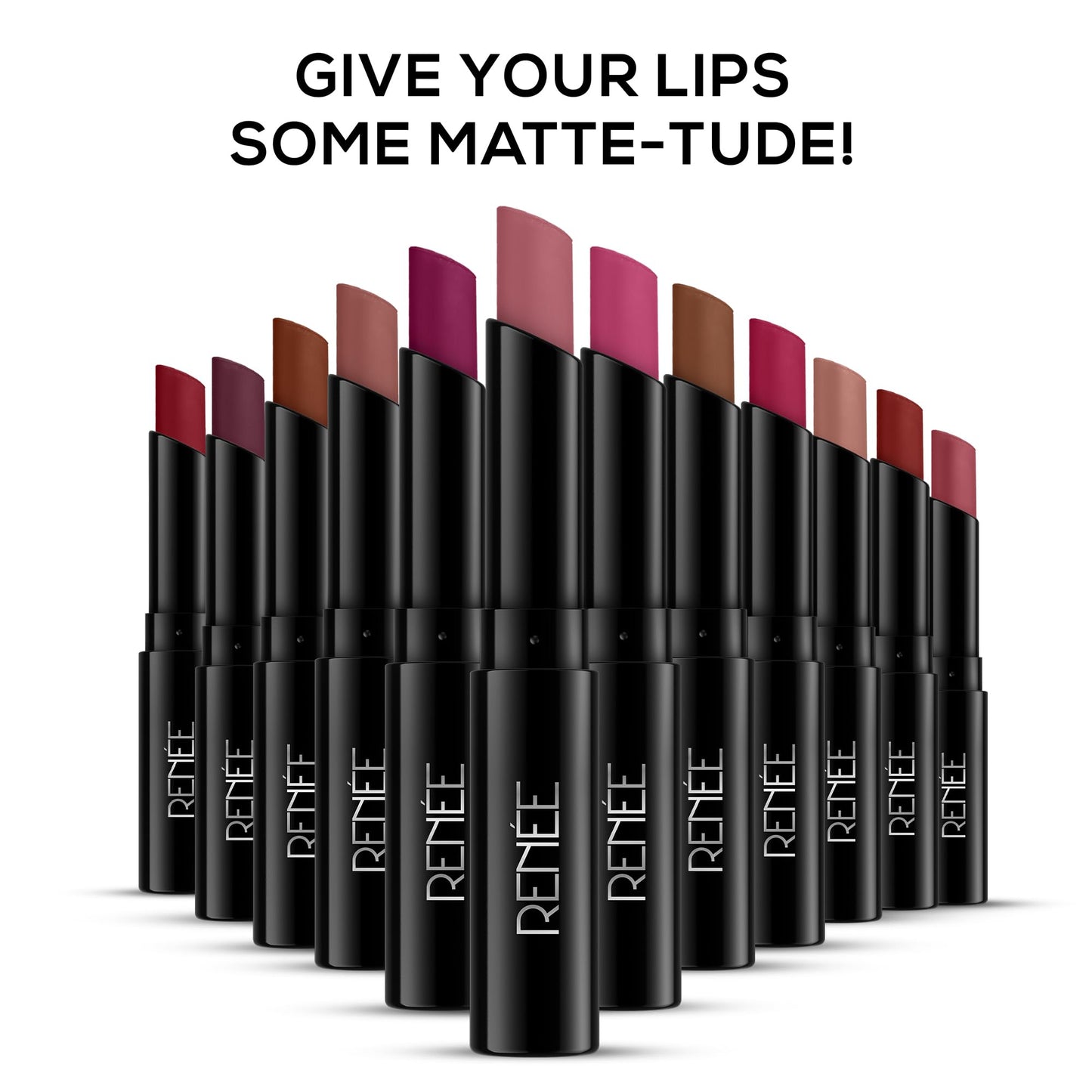RENEE Very Matte Lipstick -Plum Rush, Intense Color Pay Off, Full Coverage, Long Lasting & Weightless, Easy Glide Formula With Velvety Finish, Suitable for All Occasion, Ideal For Gifting