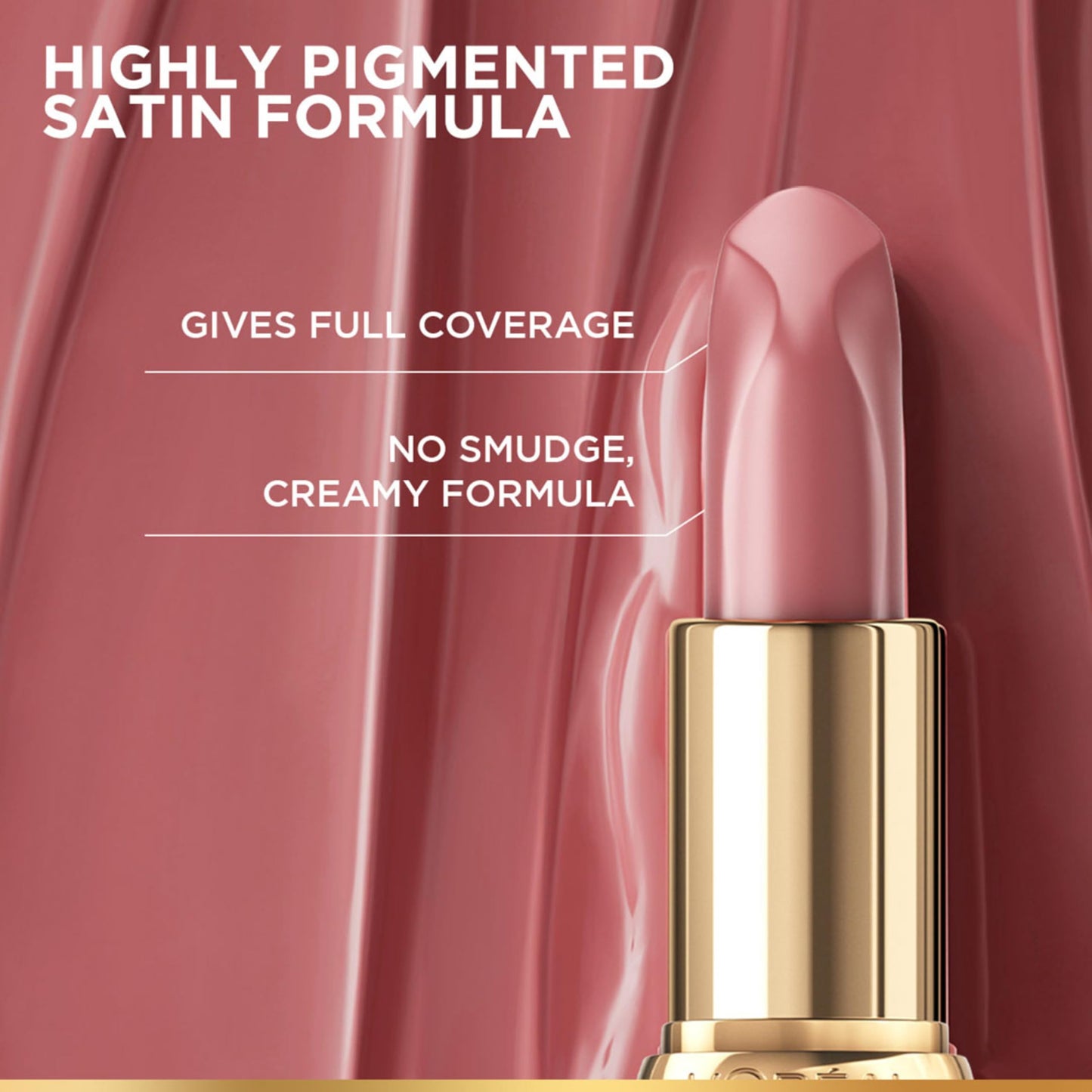 L'OREAL PARIS Color Riche Satin Lipstick- 601 Worth It, 4 Gm