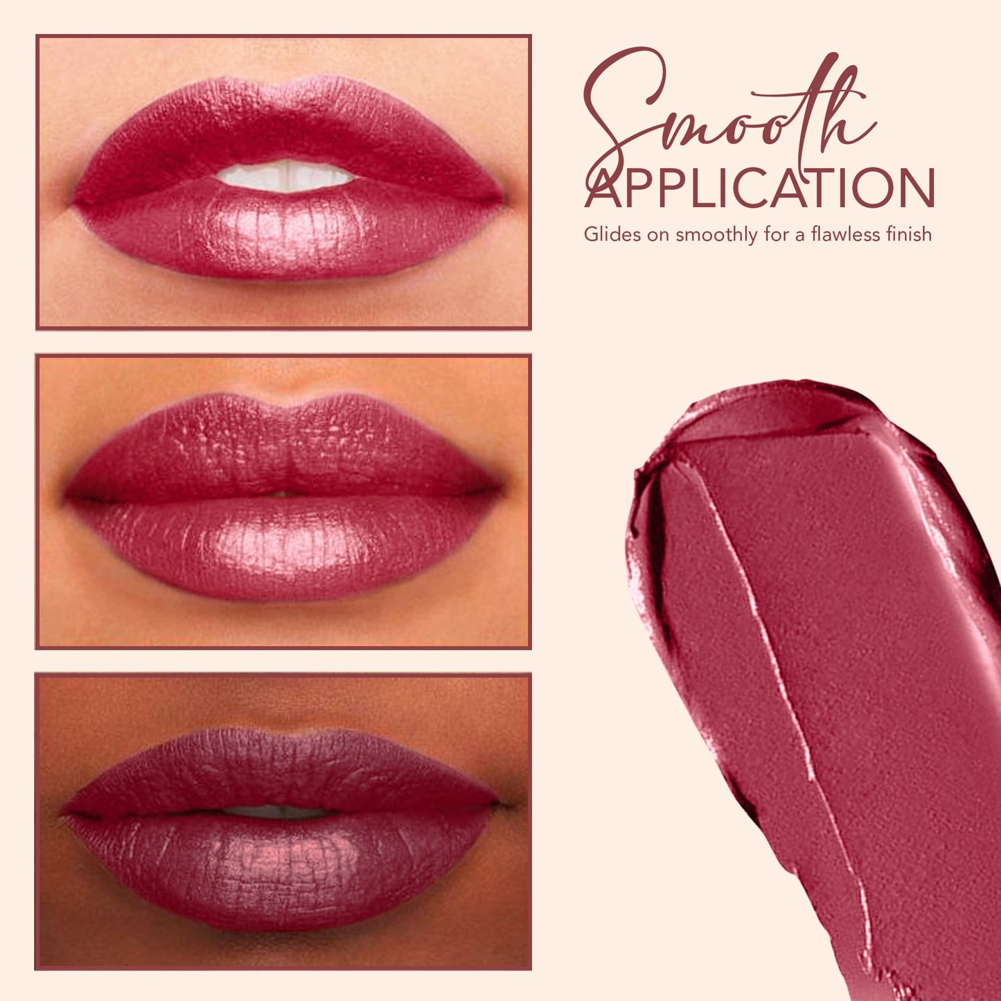 Carlton London Velvet Satin Glitterati Bullet Long Stay Lipstick |Enriched with Vitamin E, Castor oil | Intense Colour, Moisturised Lips, Smooth & Light |Upto 8 hrs - 4Gm. (Dirty Peach)