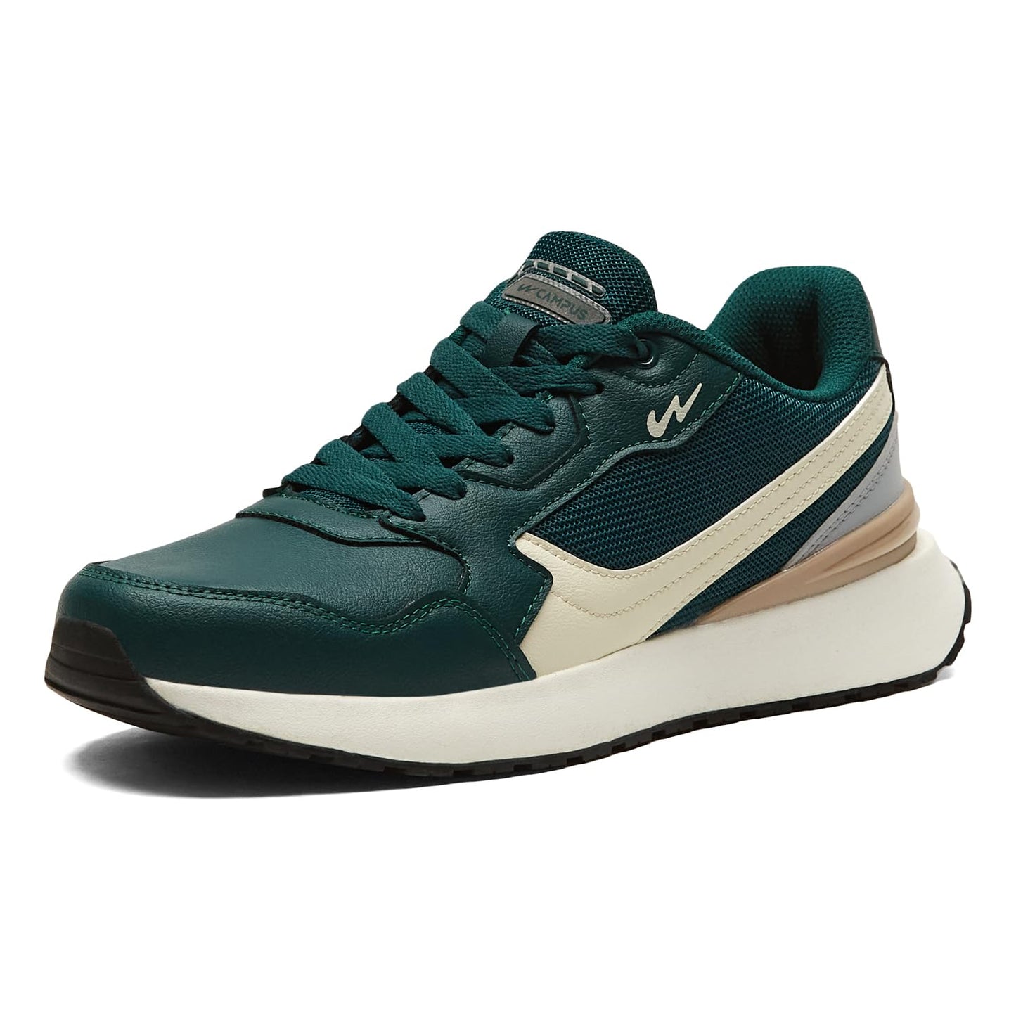 Campus Men's STOM BT.GRN/Off.WHT Sneakers - 10UK/India 1 Pair