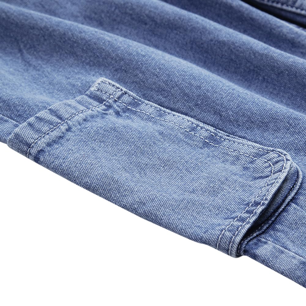 Hopscotch Girls Regular Fit Jeans in Blue Color (5-6 Years)