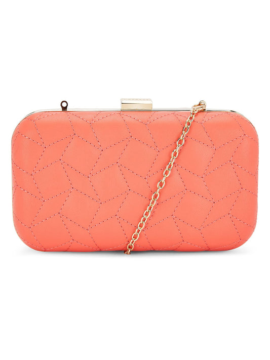 Caprese womens CELY C Large CORAL Clutch