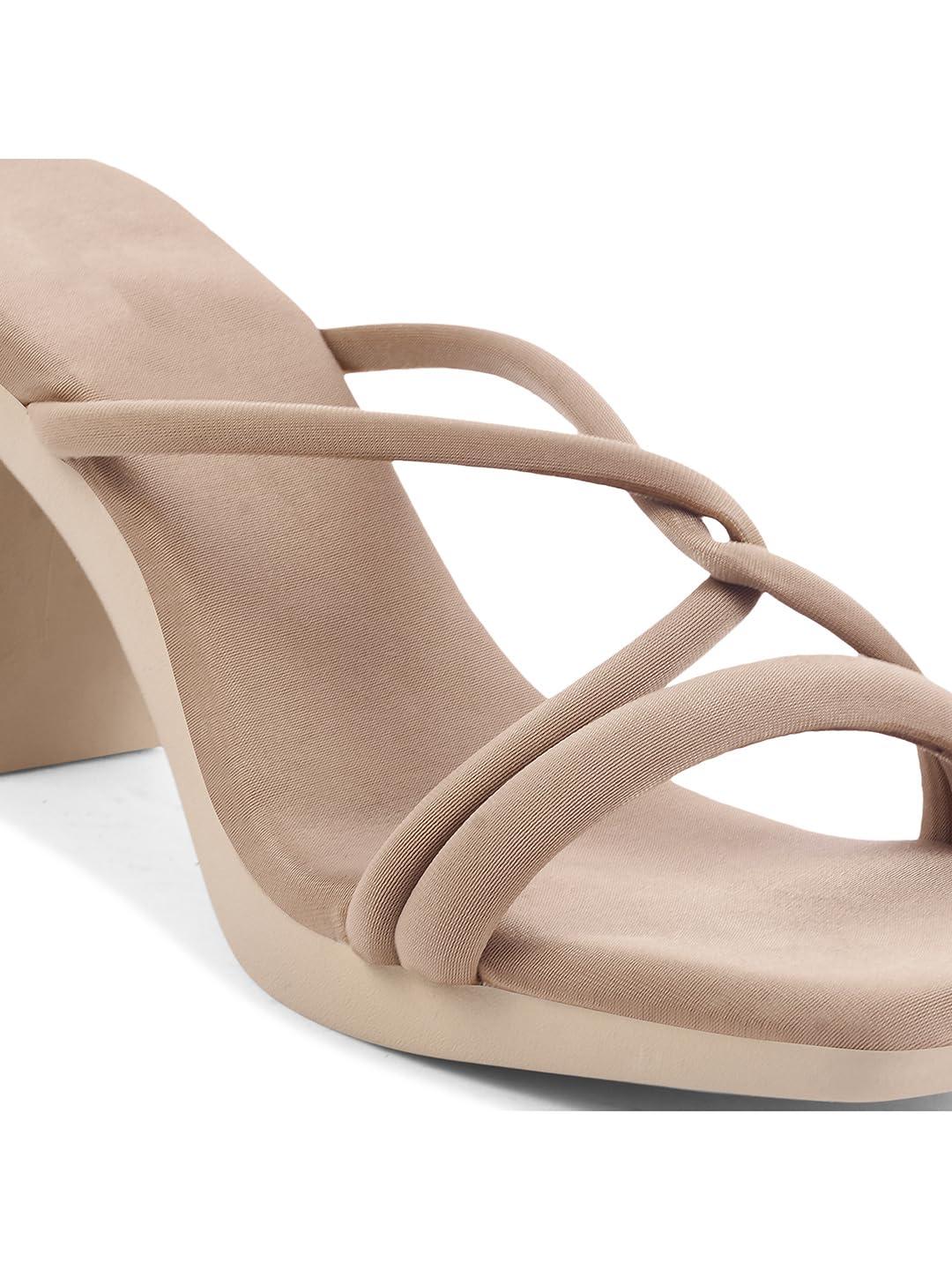 SVYA Comfortable Heel Sandals for Women and Girl. (Chiku, UK Footwear Size System, Adult, Women, Numeric, Medium, 6)