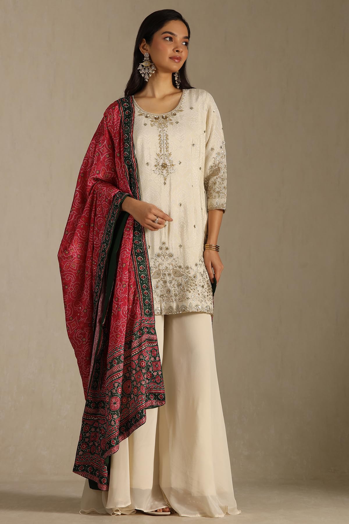 Soch Women's Chinon Salwar Suit Set