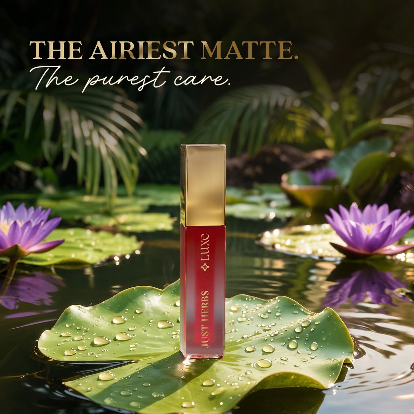 Just Herbs Luxe Dream Muse Mousse Liquid Lipstick | Luxury Makeup | Velvet Matte | Long Lasting & Transferproof Formula | Ayurvedic Lipstick – 3.5 ml (03 BLUSH BLOOM)