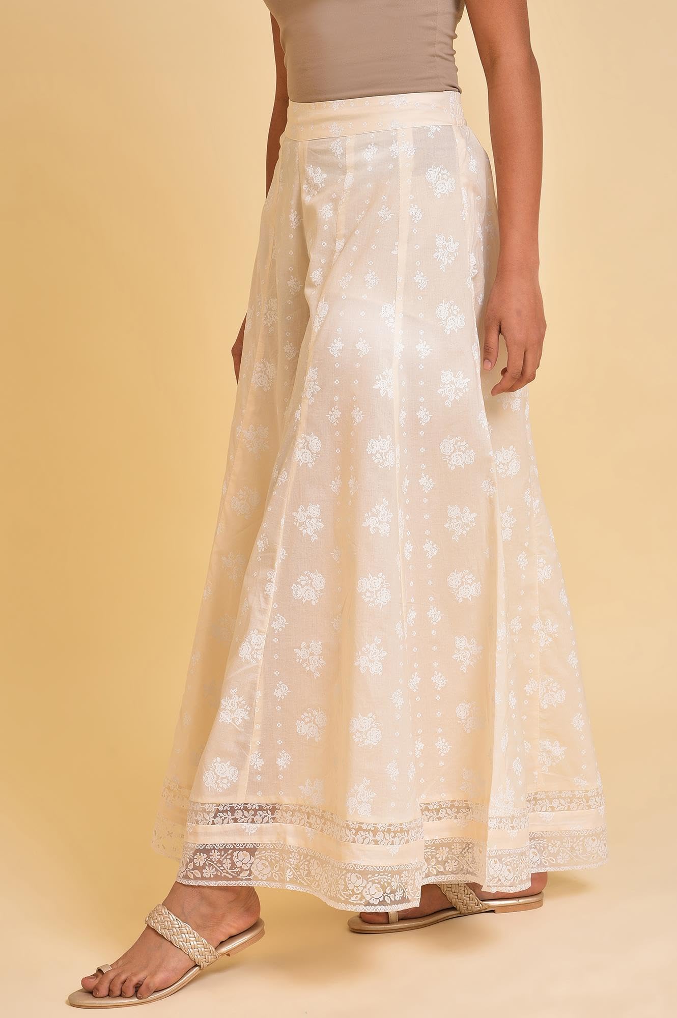 W Pure Cotton Strechable Divided Skirts for Women | Pure Cotton Divided Skirts for Women | Culottes for Women | W for Woman