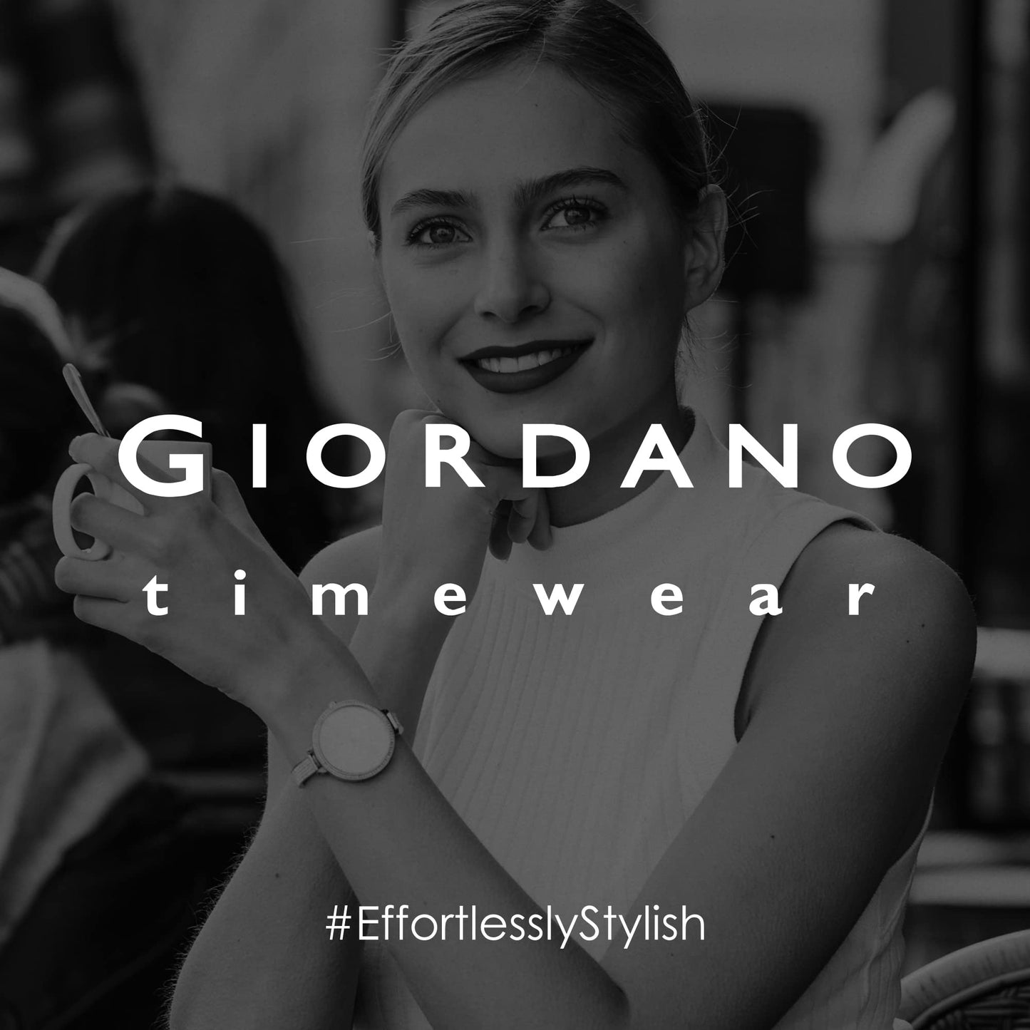 Giordano Analog Stylish Watch for Women Water Resistant Fashion Watch Round Shape with 3 Hand Mechanism Wrist Watch to Compliment Your Look/Ideal Gift for Female - GZ-60079-11
