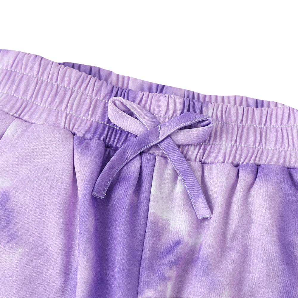 Hopscotch Cotton Girls Text Printed Top Joggers Set In White Color for Ages 6-7 Years