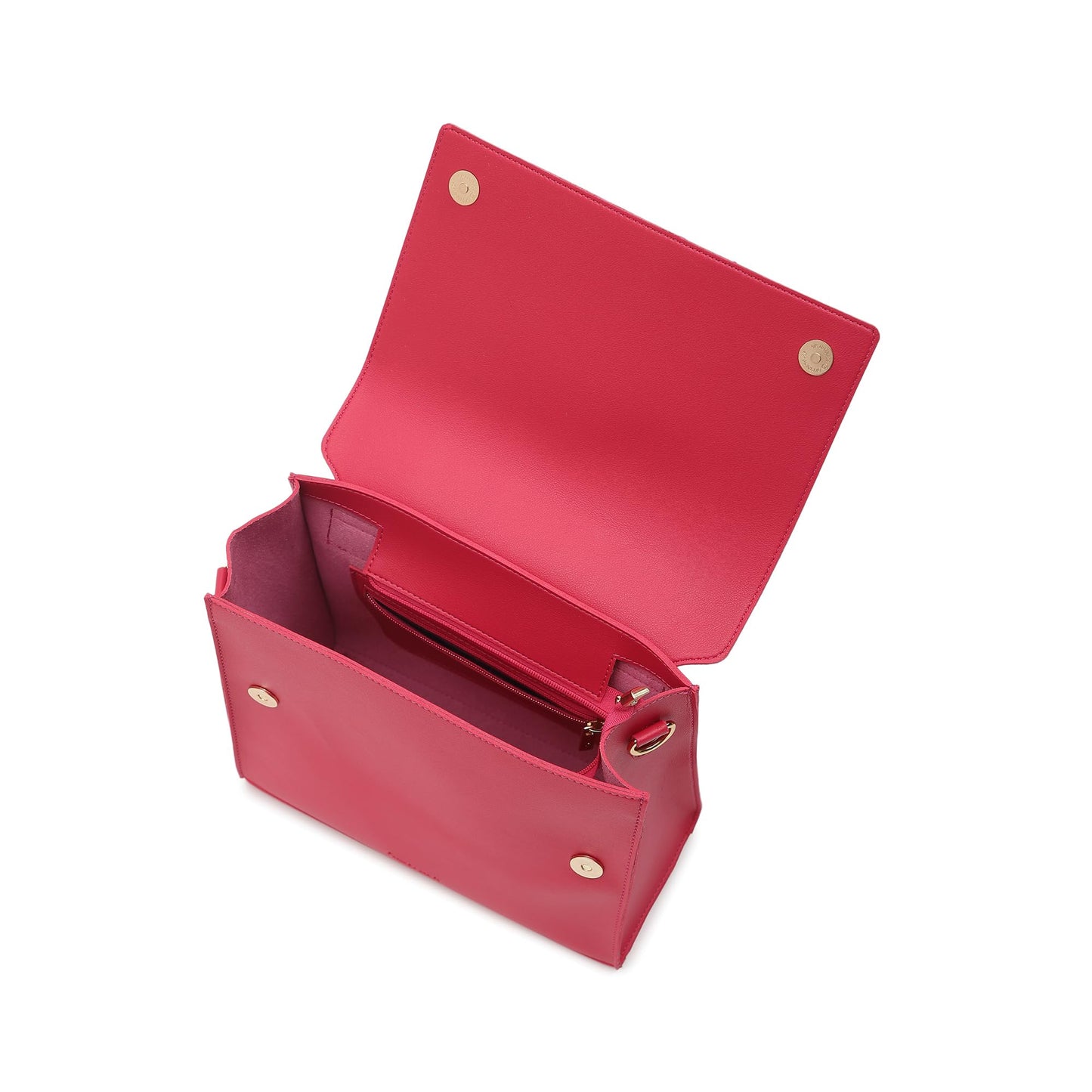 Fastrack College Satchel Bag for Women | Stylish Bag for Girls, Ladies, Women | Everyday Satchel for College, Work Made of Faux Leather (Pink Flash)