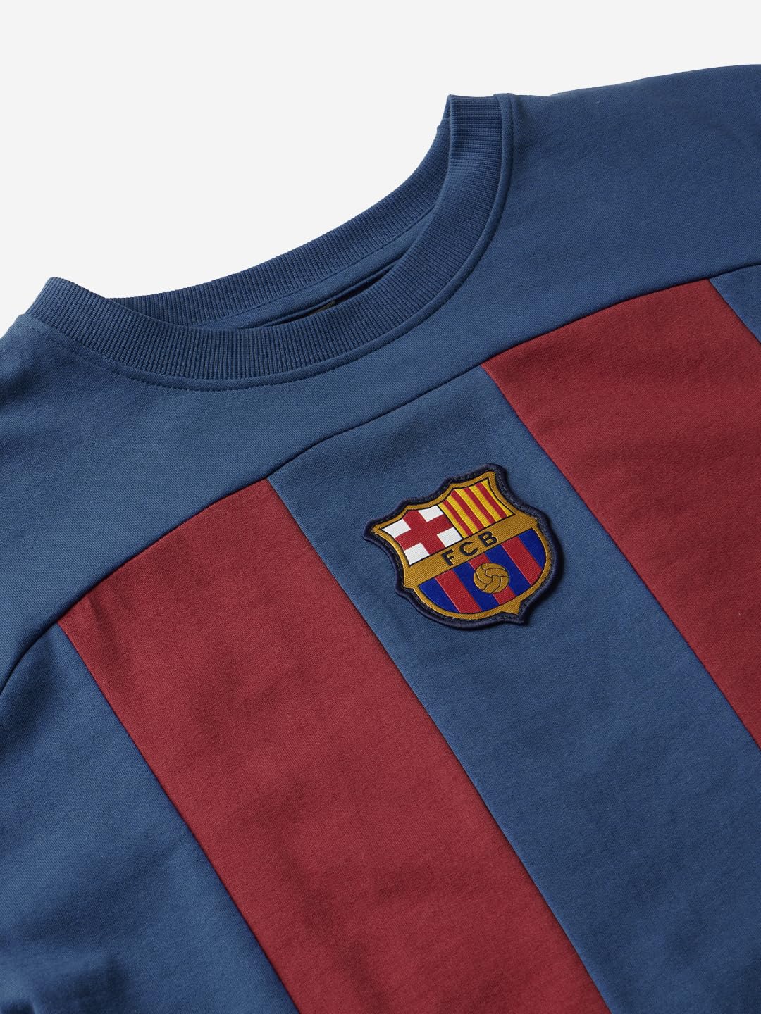 The Souled Store Official FCB : Matchday Mens and Boys Oversize Fit Half Sleeves Cotton T-Shirt